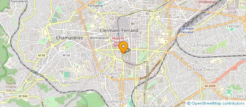 localisation de l'entreprise DENOIX JEAN-PERRE & MONIQUE  CLERMONT-FERRAND