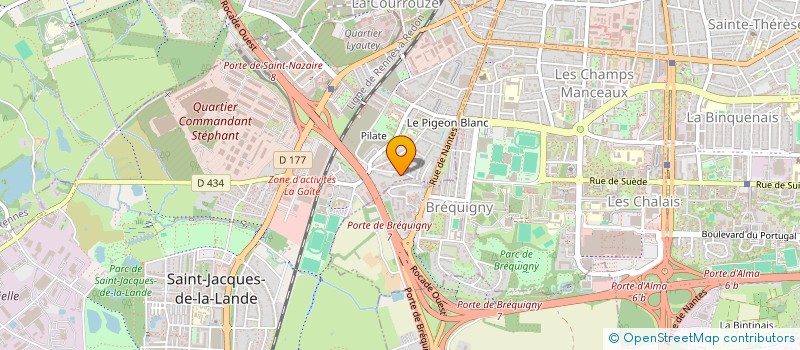 localisation de l'entreprise DENOOTIS à SAINT-JACQUES-DE-LA-LANDE