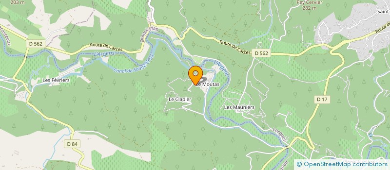 localisation de l'entreprise DENOT  LE THORONET