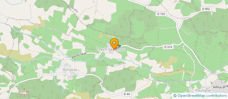 localisation de l'entreprise DENOTE EN LIBERTE  DONAZAC