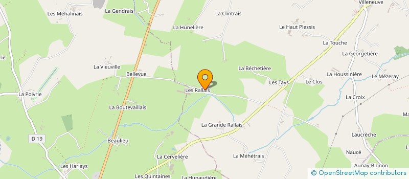 localisation de l'entreprise DENOUAL à LA BAZOUGE DU DESERT