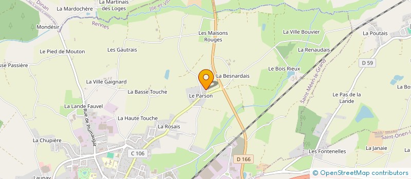 localisation de l'entreprise DENOUAL à SAINT-MEEN-LE-GRAND