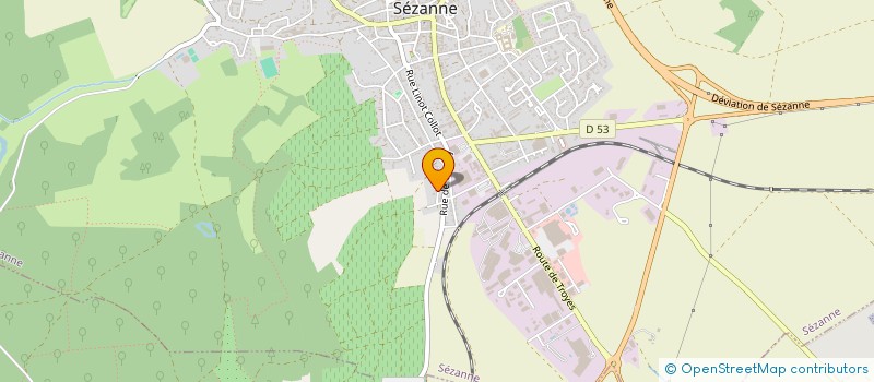 localisation de l'entreprise DENOURS à SEZANNE