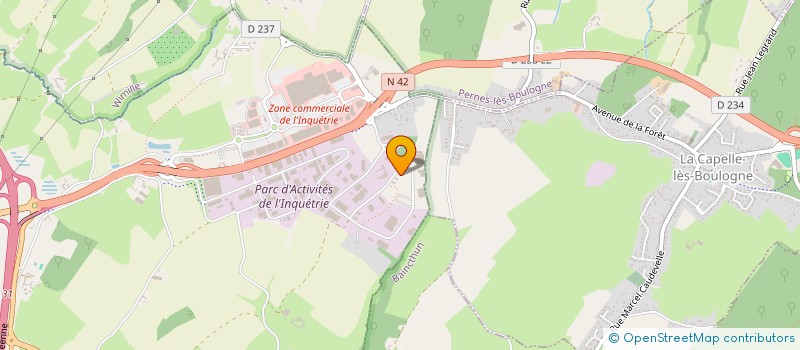 localisation de l'entreprise DENOYELLE COTE D'OPALE à SAINT-MARTIN-BOULOGNE