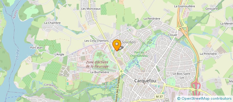 localisation de l'entreprise DENOYES à CARQUEFOU