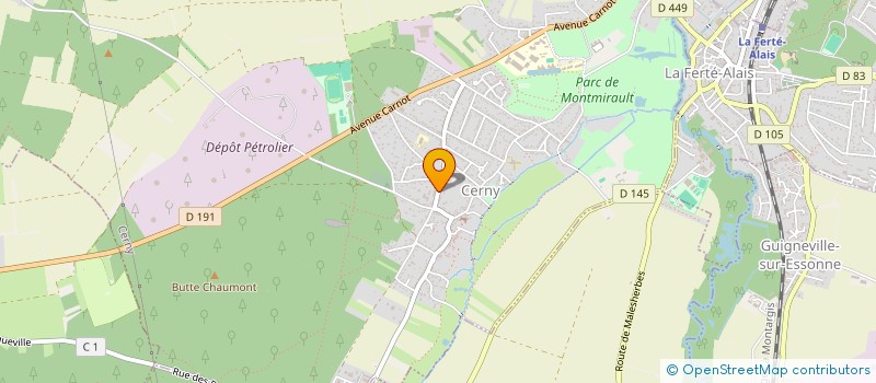 localisation de l'entreprise DENSA à CERNY