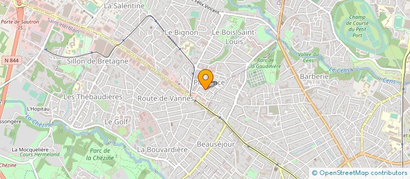 localisation de l'entreprise DENSE AVEC LES MAINS à ORVAULT