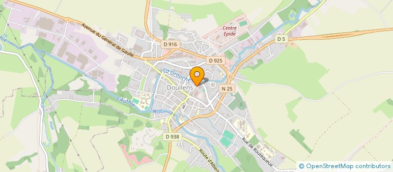 localisation de l'entreprise DENT'ACT  DOULLENS