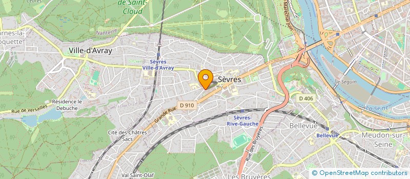 localisation de l'entreprise DENT'ALLIANCE à SEVRES