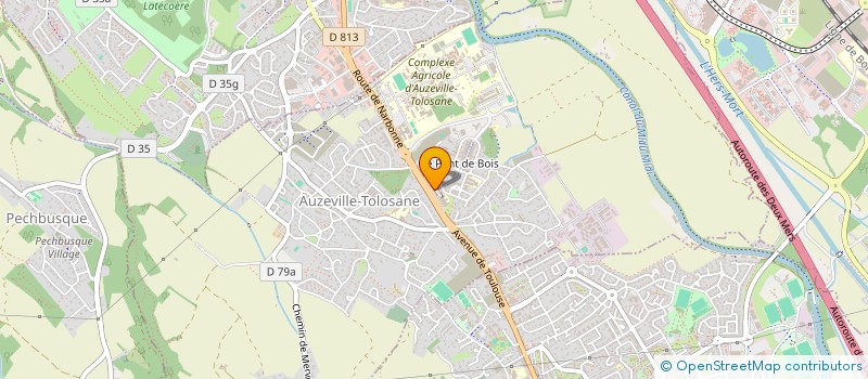 localisation de l'entreprise DENT'AUZ à AUZEVILLE-TOLOSANE