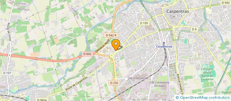 localisation de l'entreprise DENT'AXIS à CARPENTRAS
