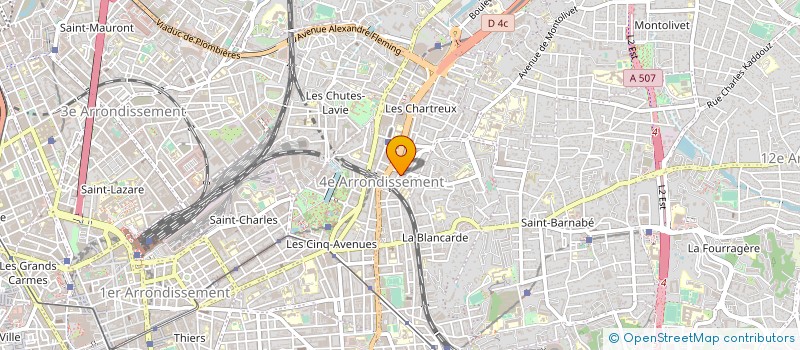 localisation de l'entreprise DENT'AZUR à MARSEILLE