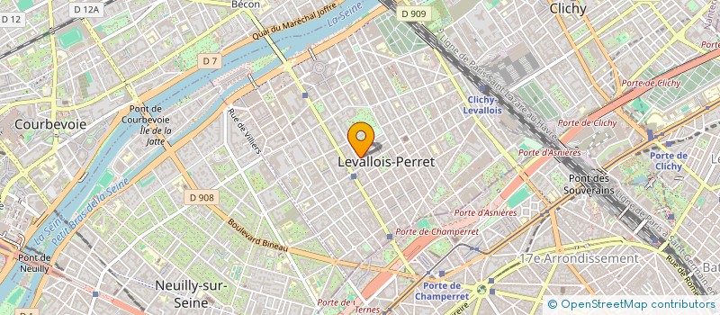 localisation de l'entreprise DENT & CARE à LEVALLOIS-PERRET