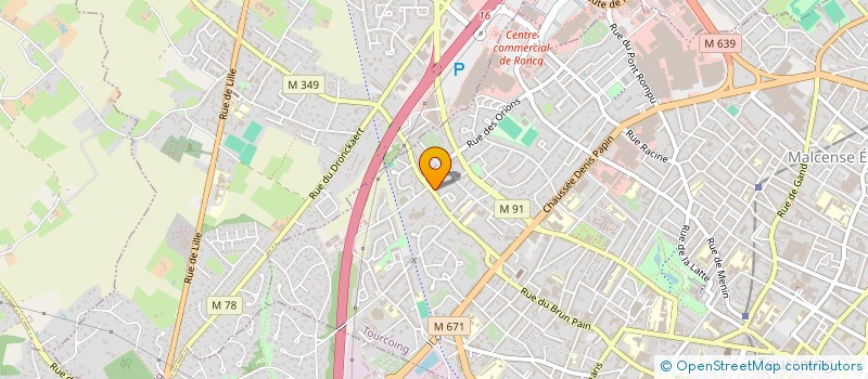 localisation de l'entreprise DENT'IN LAB à TOURCOING