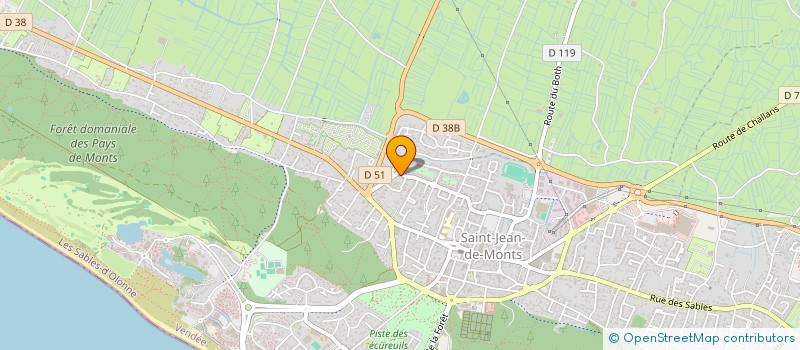 localisation de l'entreprise DENT L'OCEAN  SAINT-JEAN-DE-MONTS