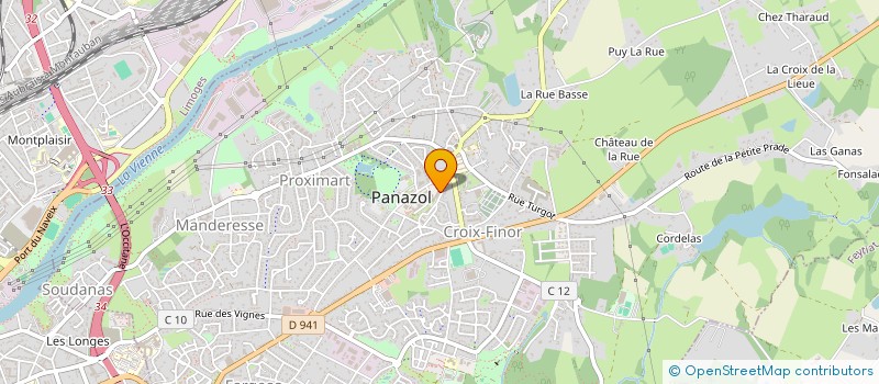 localisation de l'entreprise DENT'OLOGIE à PANAZOL