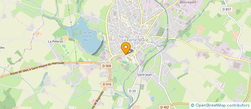 localisation de l'entreprise DENT'THEC à LA FERTE MACE