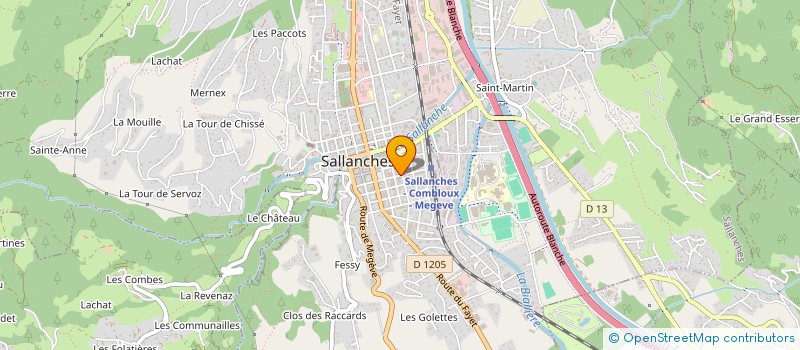 localisation de l'entreprise DENTACLINE à SALLANCHES