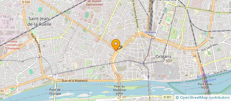 localisation de l'entreprise DENTAIRE CARVALHO à ORLEANS