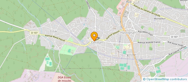 localisation de l'entreprise DENTAIRE CERILLAN  SAINT-MEDARD-EN-JALLES