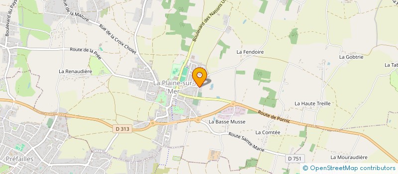 localisation de l'entreprise DENTAIRE DU PRIEURE  PREFAILLES