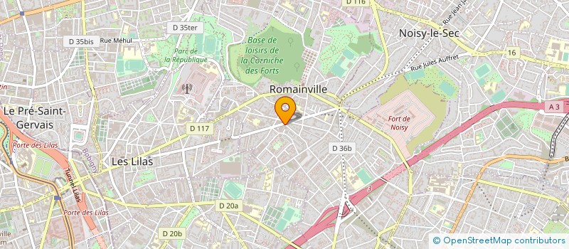 localisation de l'entreprise DENTAIRE GENEVOIX à ROMAINVILLE