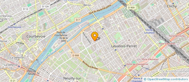 localisation de l'entreprise DENTAIRE PRO à LEVALLOIS-PERRET