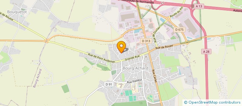 localisation de l'entreprise DENTAIRE QUICANGROGNE  BOURG-ACHARD