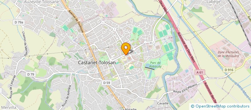 localisation de l'entreprise DENTAL 31 à CASTANET-TOLOSAN