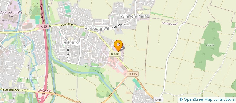 localisation de l'entreprise DENTAL BAUER  HORBOURG-WIHR