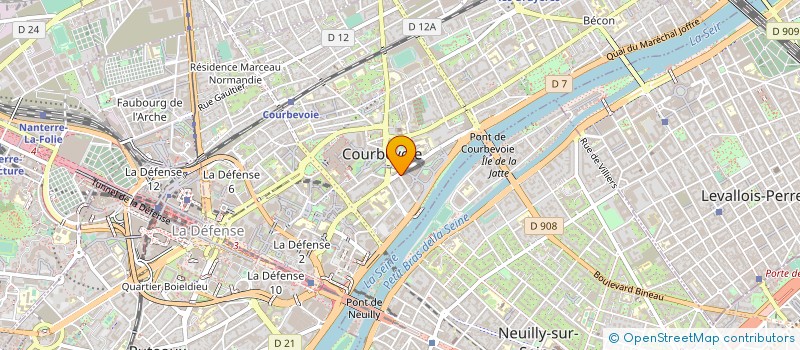 localisation de l'entreprise DENTAL COURBEVOIE à COURBEVOIE