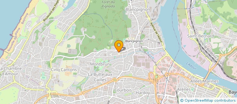 localisation de l'entreprise DENTAL DESIGN à ANGLET