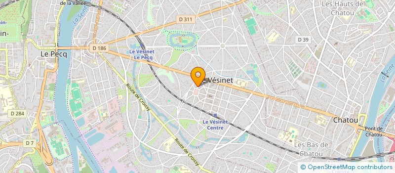 localisation de l'entreprise DENTAL FK - DR FLORIS ET DR KASHANI  LE VESINET