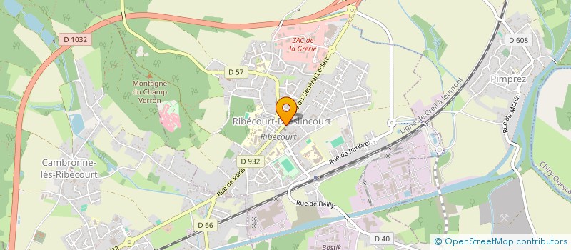 localisation de l'entreprise DENTAL FONTAINES  RIBECOURT-DRESLINCOURT