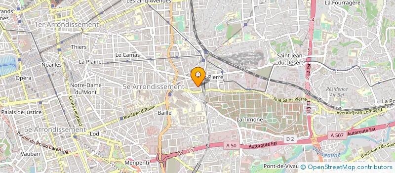 localisation de l'entreprise DENTAL FORCE SUD à MARSEILLE