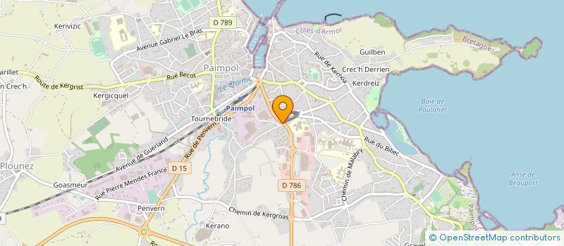 localisation de l'entreprise DENTAL GOELO  PAIMPOL