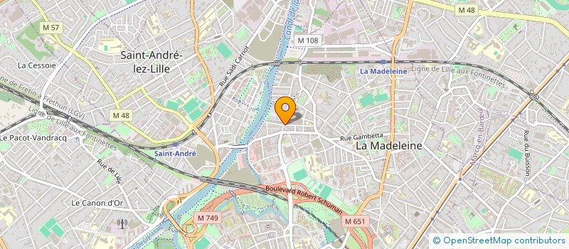 localisation de l'entreprise DENTAL HORIZON à LA MADELEINE