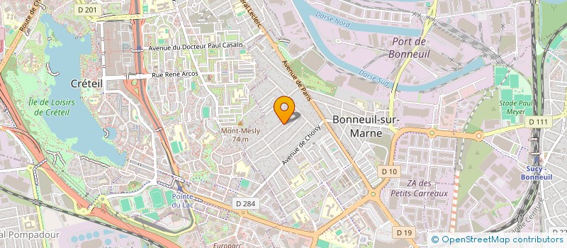 localisation de l'entreprise DENTAL IMMO 94 à BONNEUIL-SUR-MARNE