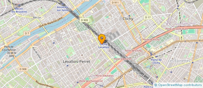 localisation de l'entreprise DENTAL IMPACT à LEVALLOIS-PERRET