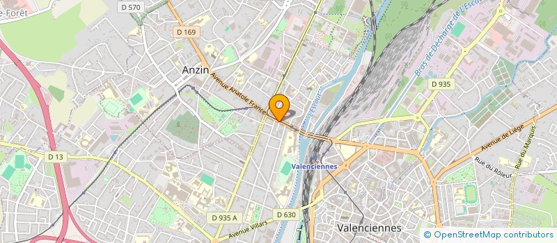 localisation de l'entreprise DENTAL INFO à VALENCIENNES