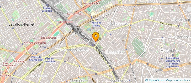 localisation de l'entreprise DENTAL INVEST BATIGNOLLES  PARIS