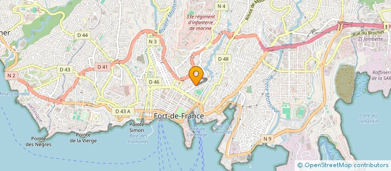 localisation de l'entreprise DENTAL LAB'ANTILLES à FORT-DE-FRANCE