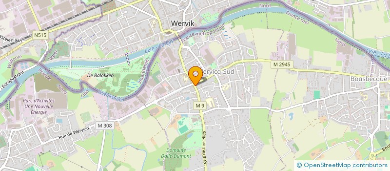 localisation de l'entreprise DENTAL LAHOUSSE  WERVICQ-SUD