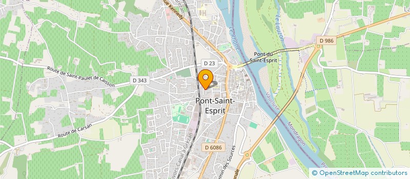 localisation de l'entreprise DENTAL'M  SAINT-PAULET-DE-CAISSON