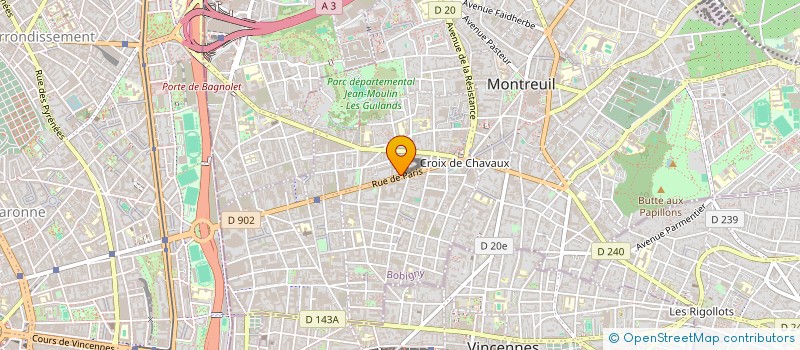localisation de l'entreprise DENTAL ME à MONTREUIL