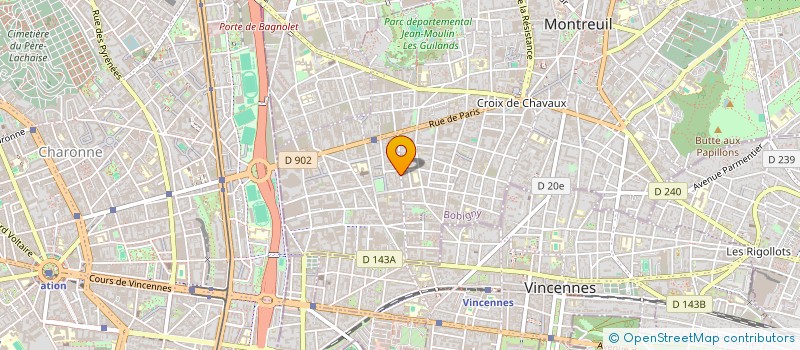 localisation de l'entreprise DENTAL MONTREUIL  MONTREUIL