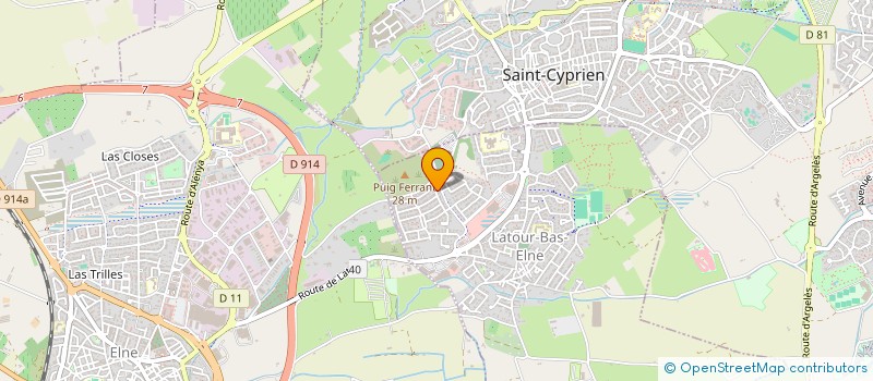 localisation de l'entreprise DENTAL NOVATION FORMATION  LATOUR-BAS-ELNE