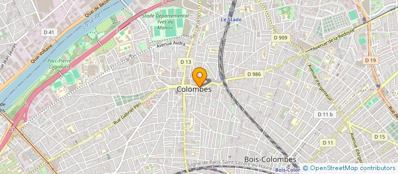 localisation de l'entreprise DENTAL PERFECTION  COLOMBES