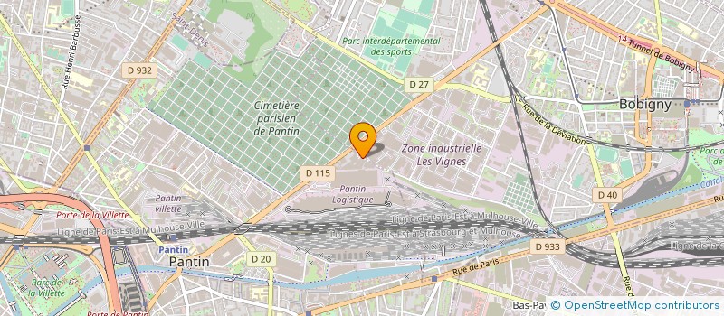 localisation de l'entreprise DENTAL PRICE à PANTIN