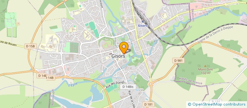 localisation de l'entreprise DENTAL SERVICE  GISORS